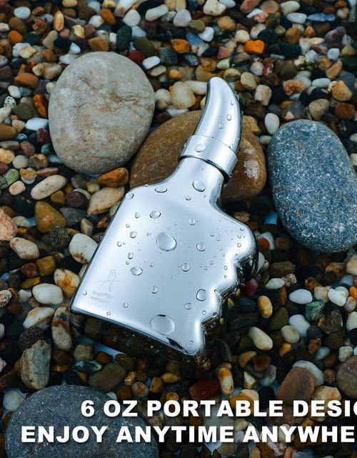 Load image into Gallery viewer, DAOYIDANYI 6oz Stainless Steel Hip Flask Whiskey Thumbs-up Silver
