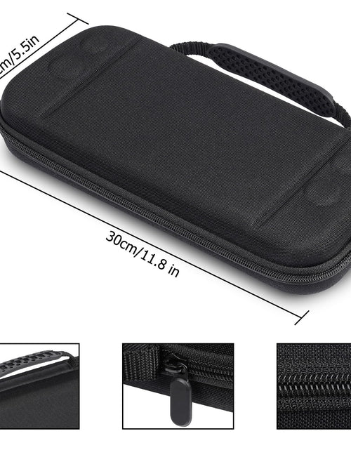 Load image into Gallery viewer, TIGOJH Nintendo Switch 2 Carrying Case Black 10 Game Slots &amp; Accessory Pocket
