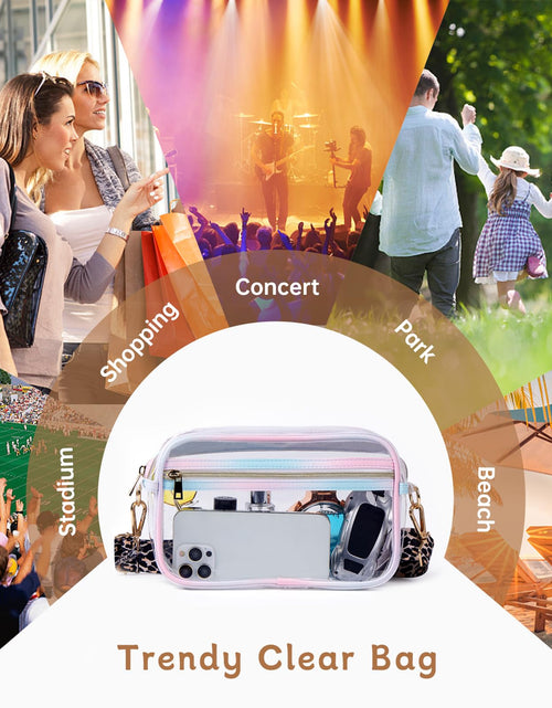 Load image into Gallery viewer, HANXIUCAO Clear Small Crossbody Bag for Women Fashionable TPU+PU
