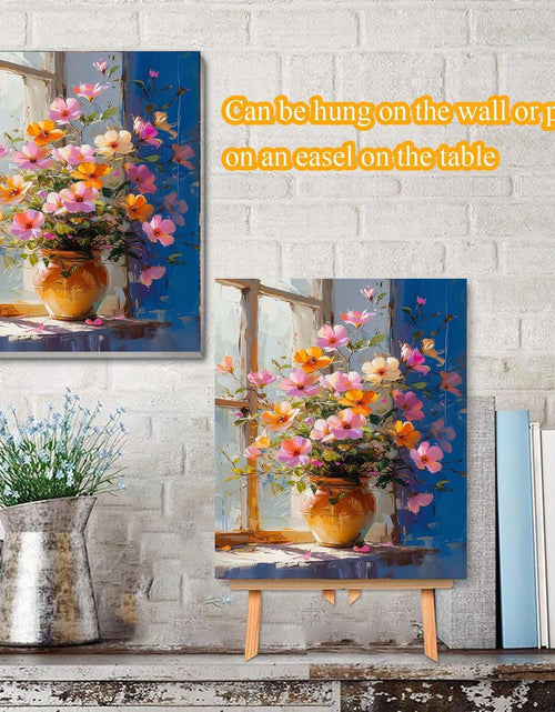 Load image into Gallery viewer, CraftyTime Paint by Numbers Kit Adult Beginner Flower 12x16 Inch Framed
