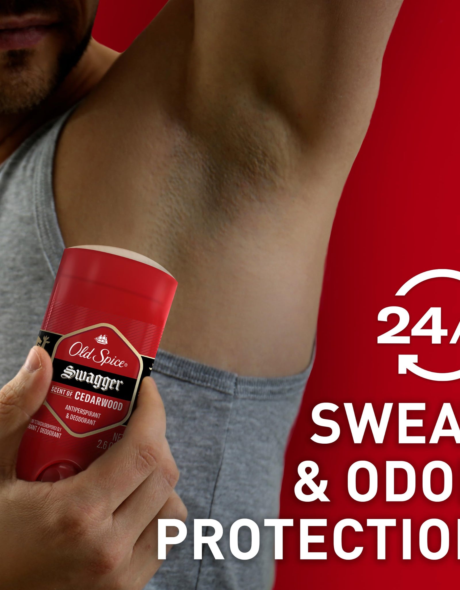 Old Spice Red Zone Men's Invisible Solid Anti-Perspirant Deodorant Swagger 3.4oz