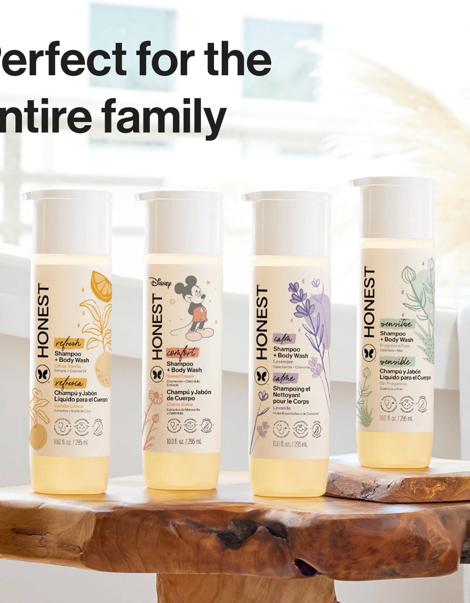 The Honest Company 2-in-1 Baby Shampoo & Body Wash Fragrance-Free 10 fl oz