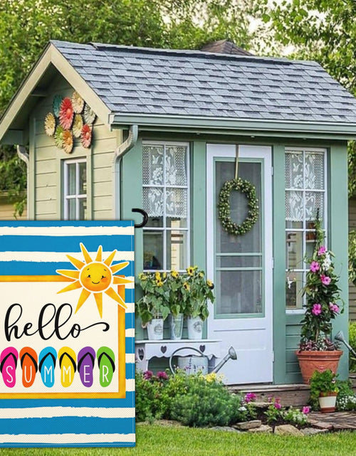 Load image into Gallery viewer, Shuitouk 3 Ply Summer Garden Flag 12x18 Inch Double Sided Outdoor Decor
