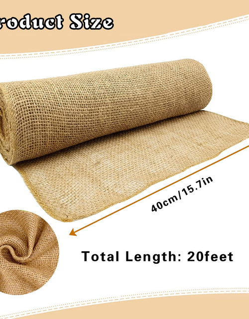 Load image into Gallery viewer, Medoore Natural Burlap Tree Protector Wraps 7.8"x9.8' 4 Rolls Jute
