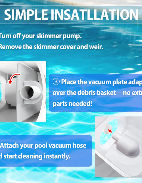 Load image into Gallery viewer, ARU P58PP1955W05 Vacuum Plate Adapter for Summer Waves Polygroup Skimmer Pump
