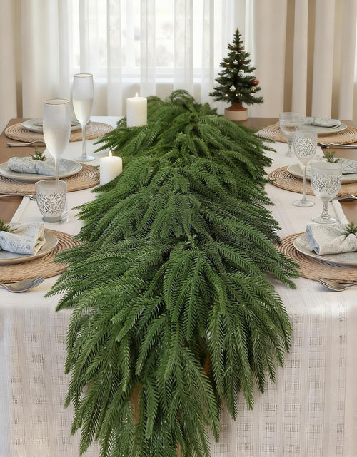 Load image into Gallery viewer, GDENZL 5FT Artificial Norfolk Pine Garland Green Faux Xmas Decor Size 5FT
