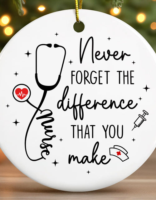 Load image into Gallery viewer, Pawzity Nurse Christmas Ornament Ceramic Gift for Women Nurses RN
