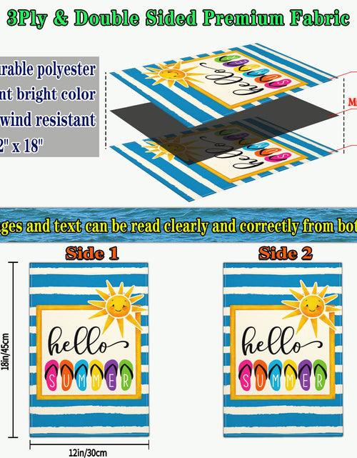 Load image into Gallery viewer, Shuitouk 3 Ply Summer Garden Flag 12x18 Inch Double Sided Outdoor Decor
