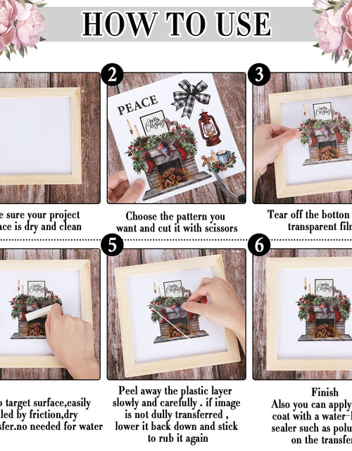 Load image into Gallery viewer, Whaline Fall Rub on Transfers 12 Sheets Autumn Pumpkin Farm Animal 5.9x5.9 Inch
