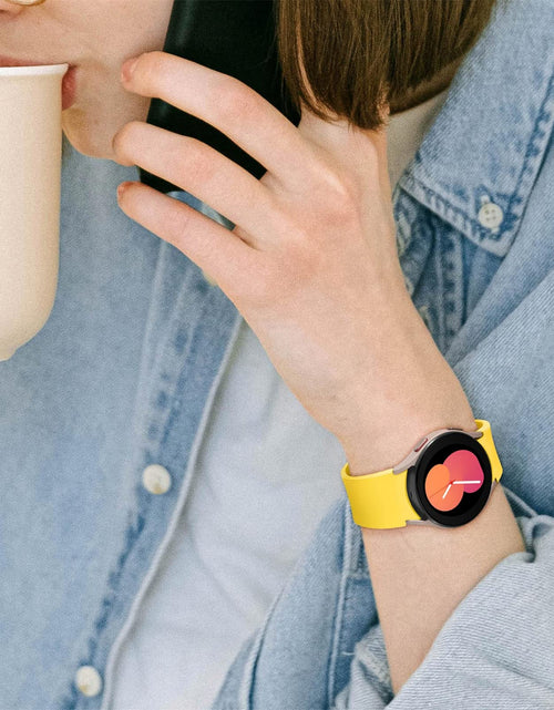 Load image into Gallery viewer, Apbands 20mm Silicone Sport Band for Samsung Galaxy Watch 40-46mm Yellow
