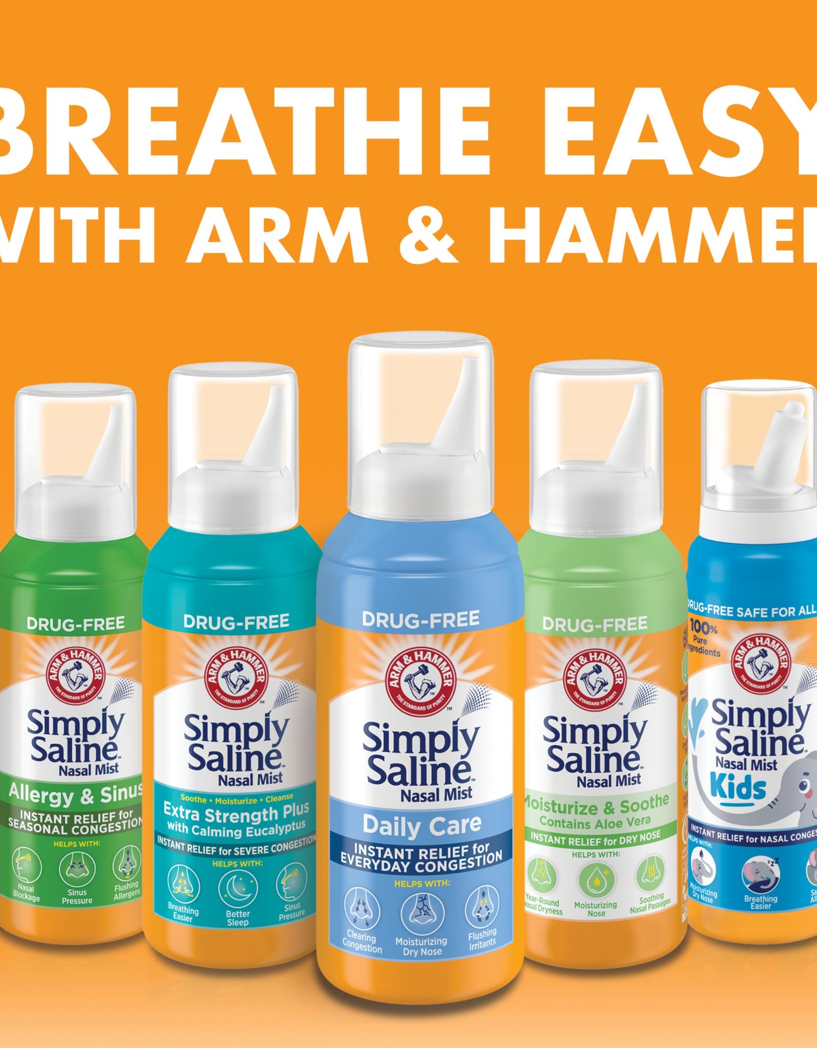 ARM & Hammer Simply Saline Extra Strength Plus Eucalyptus Nasal Mist 4.6 oz