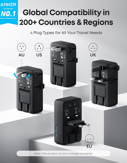 Load image into Gallery viewer, Anker Nano Travel Adapter (5-in-1, 20W, 1-Pack)
