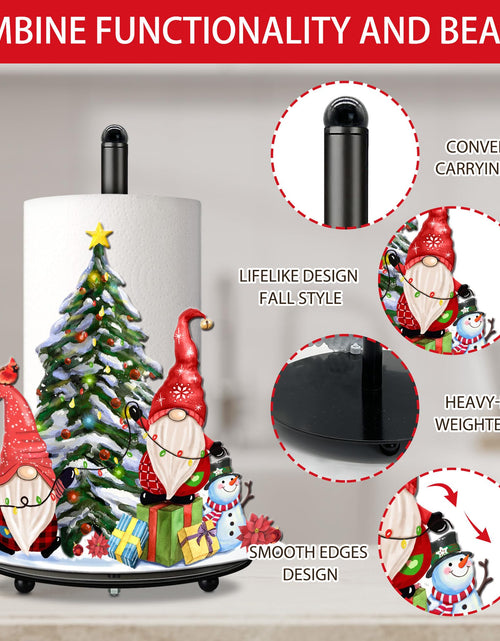 Load image into Gallery viewer, pinata Christmas Gnome Paper Towel Holder Kitchen Countertop Decor
