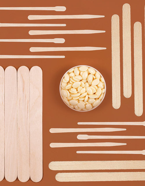 Load image into Gallery viewer, Mibly 500 Pcs Wooden Wax Sticks Assorted Applicator Spatulas for Body Face Legs
