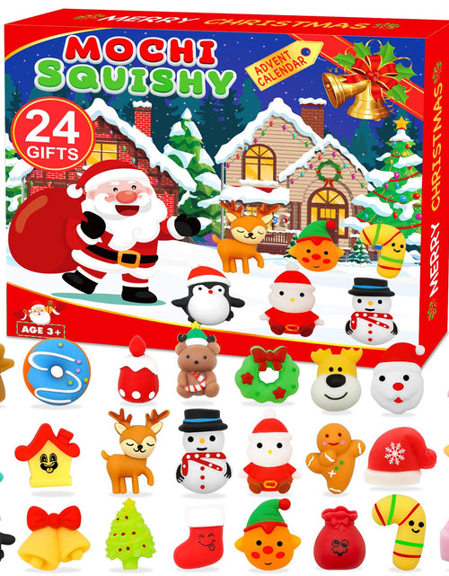 Load image into Gallery viewer, Govetom 2025 Christmas Advent Calendar 24 Days Multi-color Mochi Squishy Toys
