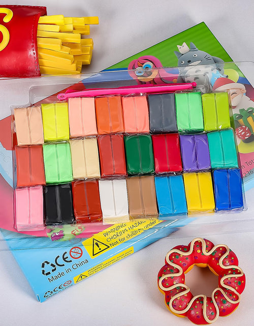 Load image into Gallery viewer, CiaraQ Polymer Clay Kit Mini Modeling Set 24 Colors for Kids Beginners Artist
