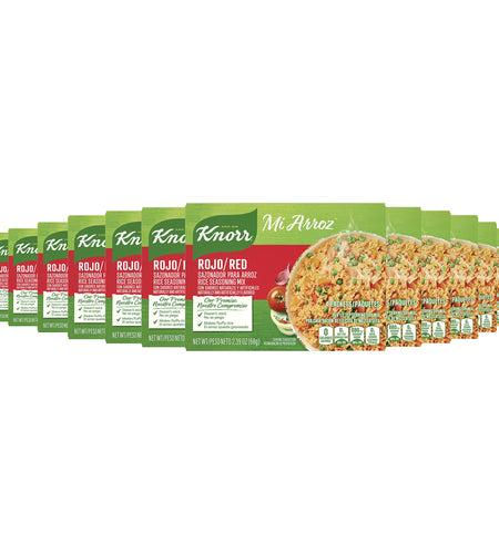 BestBy03/26 Knorr Mi Arroz Rice Seasoning Mix Red 2.39oz 4 Count Pack of 12