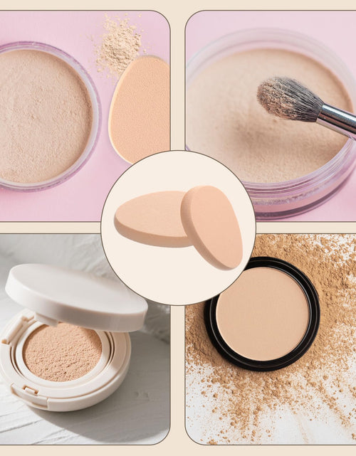 Load image into Gallery viewer, Hpmjz 8 Pcs Oval Puff Makeup Sponge Foundation Beige Soft Durable
