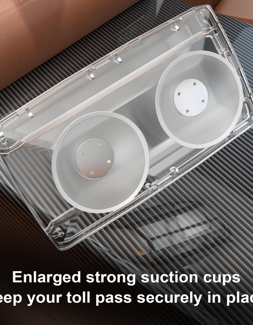 Load image into Gallery viewer, FLLIK EZ Pass Holder Windshield Clear Strong Suction Cups 1 Pack

