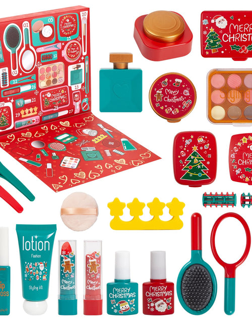 Load image into Gallery viewer, POATROZON Advent Calendar 2025 Girls Pretend Play Makeup Toys Stocking Stuffers
