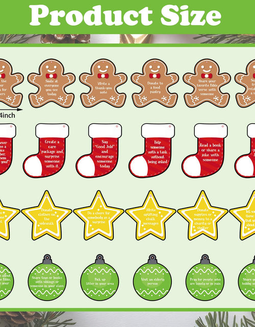Load image into Gallery viewer, Soulchen 24 Pcs Gingerbread Man Christmas Tree Ornaments with Red Ropes
