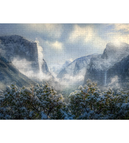 Artinhand Yosemite Snow Storm 300 Pieces Wooden Jigsaw Puzzle Gift