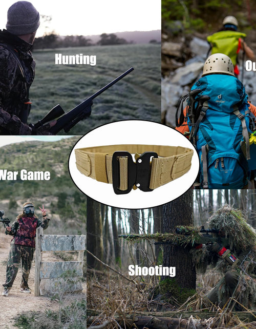 Load image into Gallery viewer, YouchingWld Belt V2 Adjustable Tactical Molle Belt Metal Buckle Khaki 36-46
