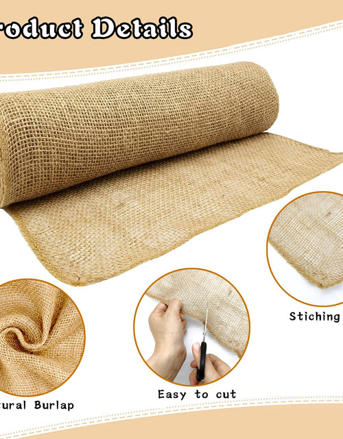 Load image into Gallery viewer, Medoore Natural Burlap Tree Protector Wraps 7.8"x9.8' 4 Rolls Jute
