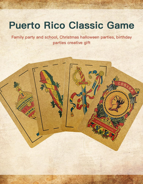 Load image into Gallery viewer, CDBXRA Kraft Paper Spanish Briscas Playing Cards Deck Puerto Rico
