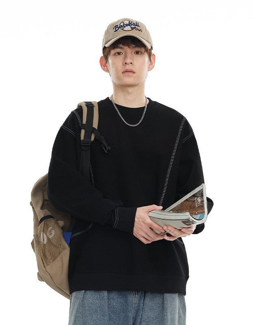 Load image into Gallery viewer, Hoodie Men's Round Neck Sweatshirt Loose Oversized  Men's Outerwear

