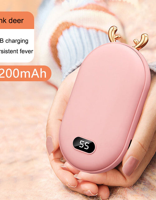 Load image into Gallery viewer, Mini Space Number Display Warm Hand Treasure 2-in-1 Warm Hand Treasure Charging
