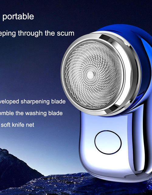 Load image into Gallery viewer, Men's Electric Shaver Mini Wash Shaver Portable Car Charging Beard Knife

