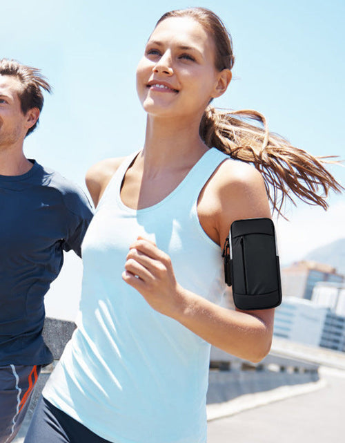 Load image into Gallery viewer, Running Phone Arm Bag Outdoor Phone Bag Men's and Women's Phone Arm Strap Sports Phone Arm Cover Wrist Bag Waterproof
