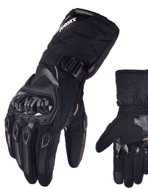 Load image into Gallery viewer, Motorcycle waterproof, windproof, warm winter touch-screen motorcycle riding gloves hand guards anti-fall thick long gloves
