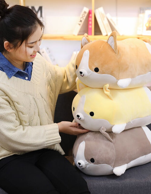 Load image into Gallery viewer, 30/45/60cm Cute Corgi Dog Plush Toy Stuffed Soft Animal Cartoon Pillow Lovely Christmas Gift for Kids Kawaii Valentine Present
