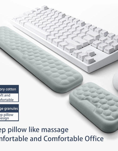 Load image into Gallery viewer, Keyboard mouse wrist rest ergonomic office typing protect relax wrist memory foam mouse pad computer notebook mouse pad
