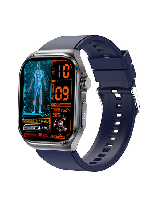 Load image into Gallery viewer, New ET585 smart watch ECG call micro physical examination NFC blood sugar uric acid body fat blood oxygen heart rate
