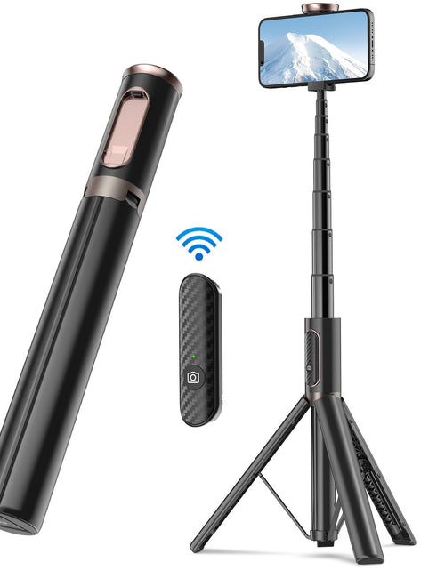 Load image into Gallery viewer, New 150cm Long Selfie Stick Tripod Carbon Fiber Plastic Detachable Remote Control AB202 Max Phone Compatibility Rotatable
