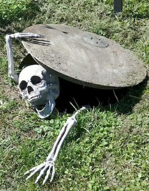 Load image into Gallery viewer, Halloween Skeleton Stakes: Realistic Skull, Head, Hands/Arms – For Party, Home, Garden, Lawn
