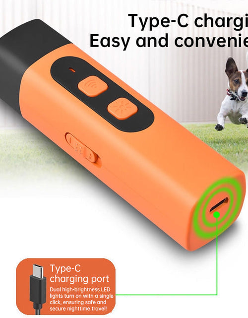 Load image into Gallery viewer, 2025 Dog Repellent: Ultrasonic dog training device, rechargeable dog bark deterrent with LED flashlight.
