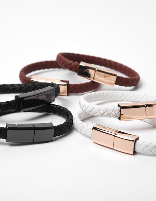 Load image into Gallery viewer, Bracelet style data cable suitable for Apple Android fast power bank short charging cable

