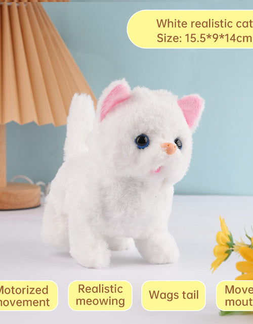 Load image into Gallery viewer, Realistic Electronic Cat Toy with Walking &amp; Barking Actions to Keep Your Pet Active and Entertained.
