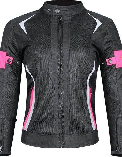 Load image into Gallery viewer, Motorcycle riding coat for women waterproof motorcycle coat slim fit and anti fall racing coat
