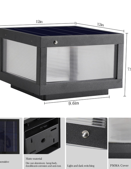 Load image into Gallery viewer, Solar Wall Lamp With Dimmable LED
