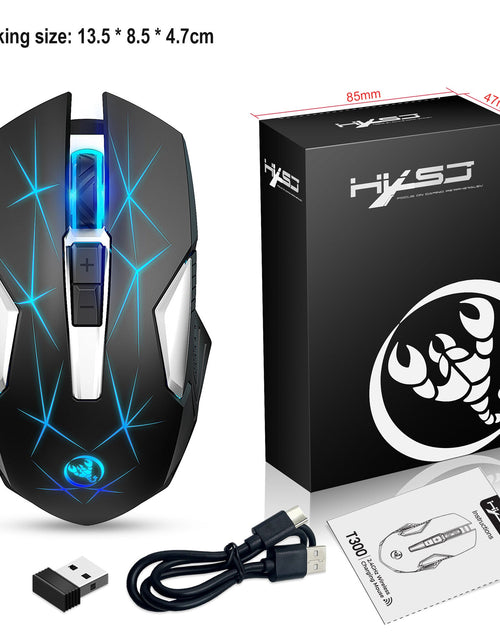Load image into Gallery viewer, Wireless 2.4G Mouse, Home Office Business Laptop, 7-Color Colorful Backlight Mouse
