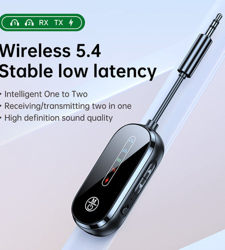 Two to two Bluetooth receiver transmitter 2-in-1 car Bluetooth adapter, airplane, ship, gym