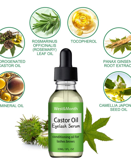 Load image into Gallery viewer, West&amp;Month Castor Oil Mascara Mild And Easy Makeup Natural Curling Black Beautiful Non-Trace Essential Oil
