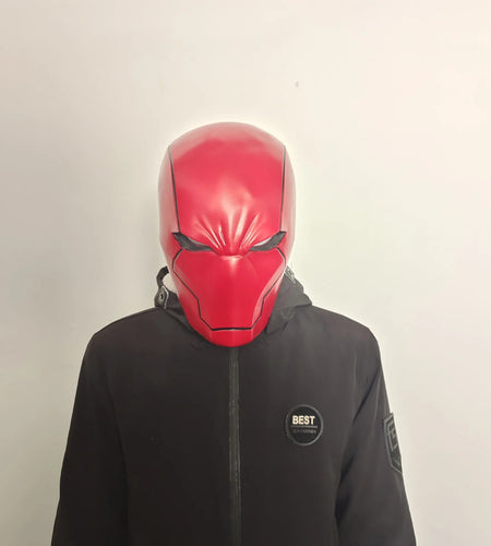 Movie Cosplay Red Hood Mask Arkham Knight The Dark Knight Masks Helmet Man Full Head Cosplay Prop Halloween Fancy Party Headwear