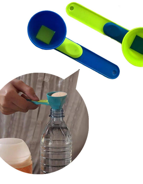 Load image into Gallery viewer, Mess Free Measuring Funnel Creative Protein Powder Sliding Spoon Egg Yolk Separation Funnel
