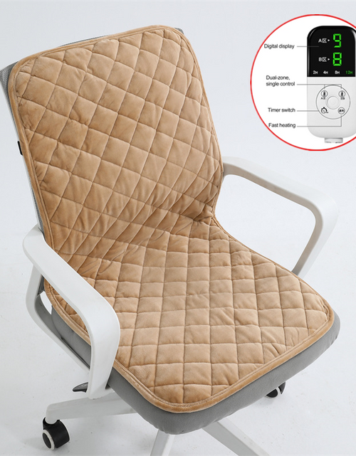 Load image into Gallery viewer, Heated Seat Cushion, 220V Electric Mat, Office Chair Warmer, Smart Timer, Integrated Backrest
